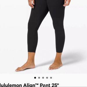 Black lululemon align leggings
